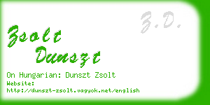 zsolt dunszt business card